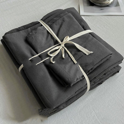 Cotton Bedding Set | Double Layer Soft Minimalist Duvet Cover