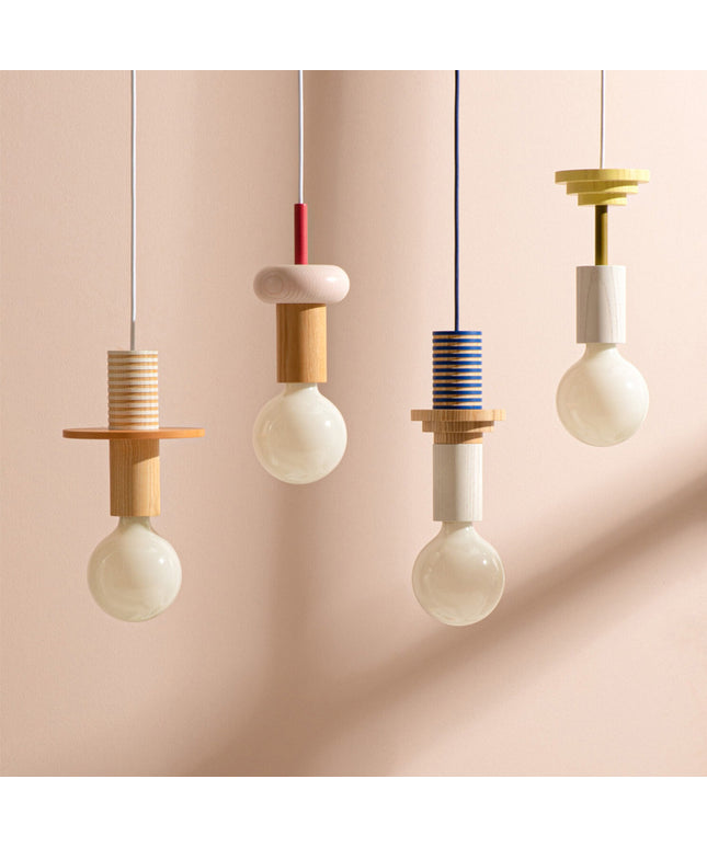 Modern Art Geometric Pendant LED Lights – 8 Designs, Warm or White Light