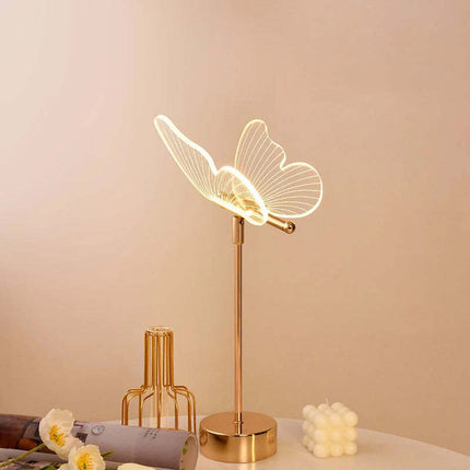 Butterfly Table Lamp – USB Rechargeable or Plug-In | 3-Colour Modern LED