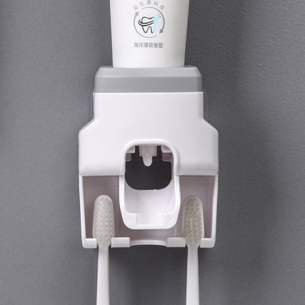 Automatic Toothpaste Squeezer with Toothbrush Holder | No-Punch Nordic Design – Ikeame