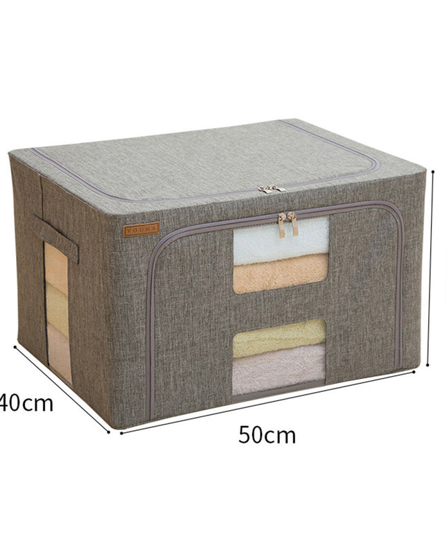 Fabric Storage Box with Zipper 20L Oxford Cloth Organiser
