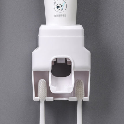 Automatic Toothpaste Squeezer with Toothbrush Holder | No-Punch Nordic Design – Ikeame