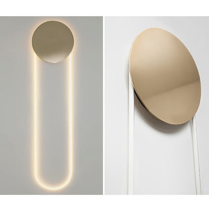 Luxury Gold Wall Lamp – Glass or Acrylic Tube Light for Living & Dining Rooms (56cm / 80cm)