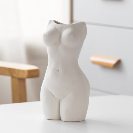 Female Form Ceramic Vase | Sculptural Decorative Home Décor