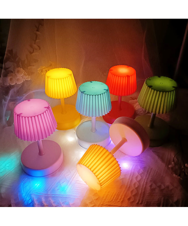 Retro Music Mini Table Lamp with Lighting & Music – Pink, Blue, Purple, Red | Ikeame