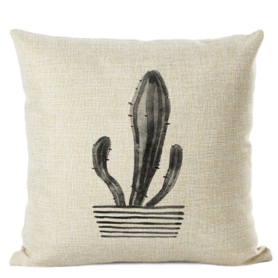 Cactus Cushion Cover | Cute Succulent Pillow 45x45