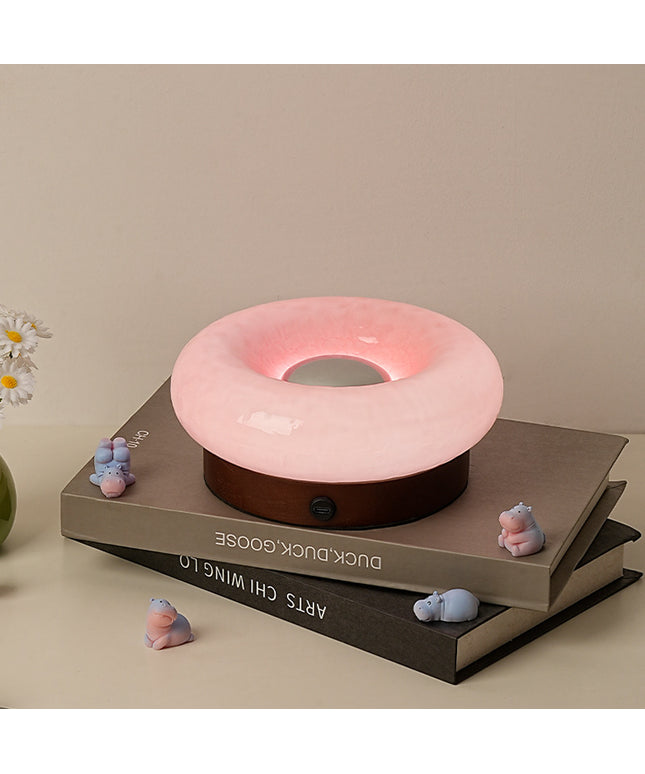 Donut Shape Touch Lamp | Cute Rechargeable Aesthetic Night Light