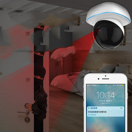 Wireless WiFi Smart Dome Surveillance Camera – HD 1080P Remote Monitoring with Mobile App