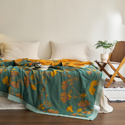 Cotton Summer Quilt | Reversible Jacquard Bedding Throw