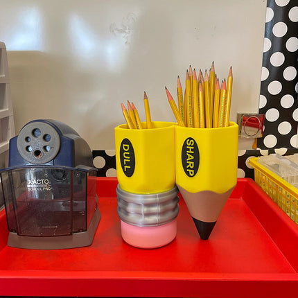Pencil Shape Pen Holder – Large Resin Desk Organiser