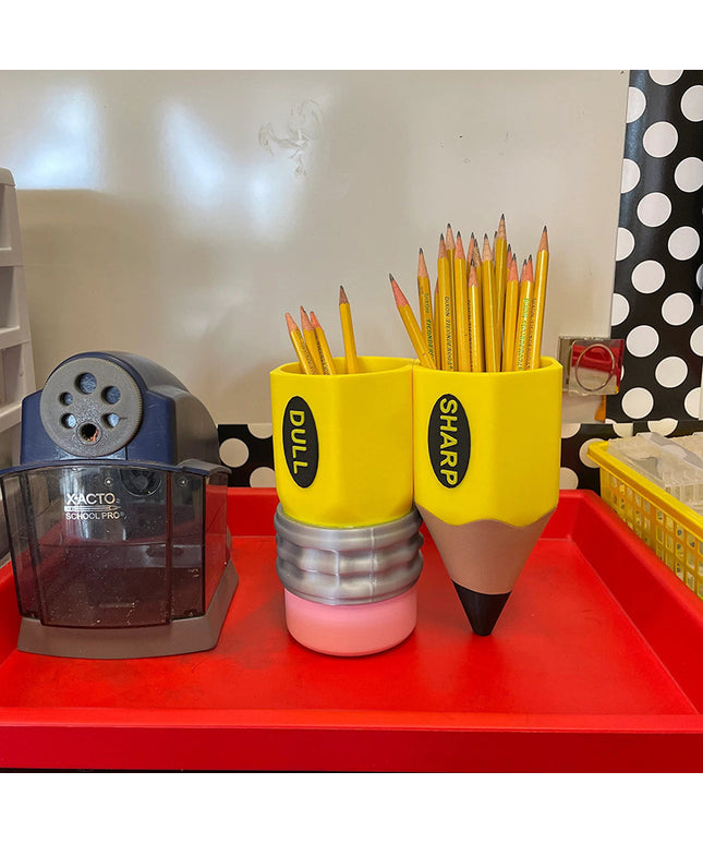 Pencil Shape Pen Holder – Large Resin Desk Organiser