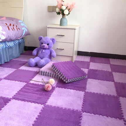 Interlocking Plush Floor Mats | Soft Foam Tiles for Home