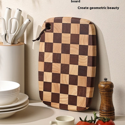 Acacia Chessboard Cutting Board ♟️ – Solid Wood, Large or Small