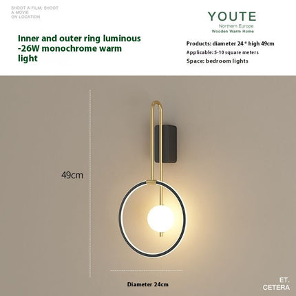 Bedroom Bedside Lamp Living Room Background Wall Lamp