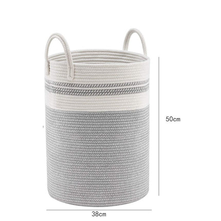 Cotton Rope Storage Basket Large Laundry Woven Organiser
