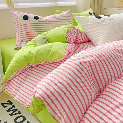 Big Eyes Bedding Set | Funny Cartoon Duvet Cover 👀