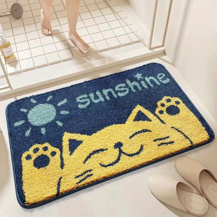 Bathroom Non-slip Decorative Cashmere-like Carpet Bathroom Absorbent Stain-resistant Floor Mat