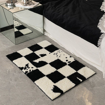 Modern Chenille Absorbent Non-Slip Bathroom Mat 🖤✨