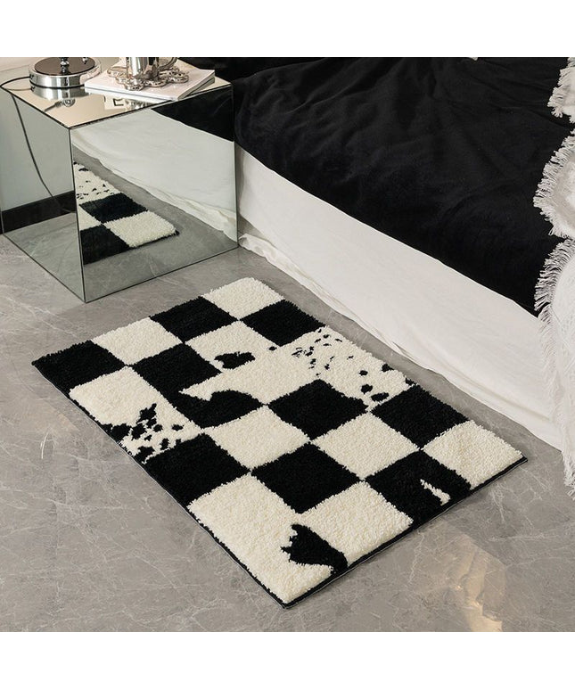 Modern Chenille Absorbent Non-Slip Bathroom Mat 🖤✨