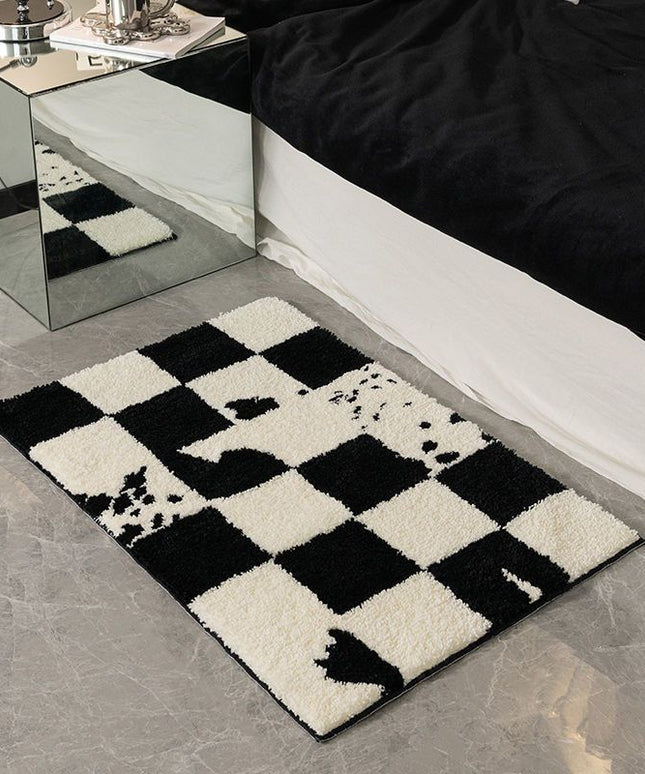 Modern Chenille Absorbent Non-Slip Bathroom Mat 🖤✨