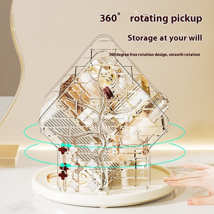 360 Rotating Makeup Organiser Luxury Cosmetic Storage Box