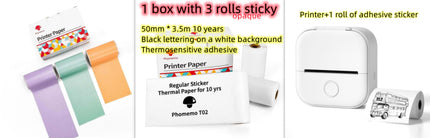 Portable Mini Thermal Label Printer Bluetooth Inkless Pocket Printer