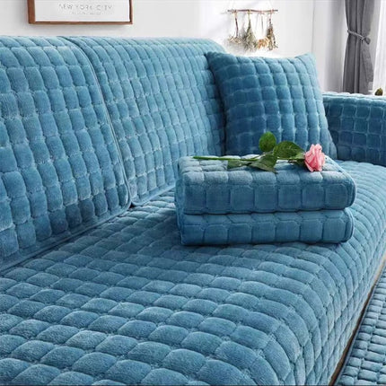 Anti-Slip Sofa Cover | Plush Fleece Couch Protector