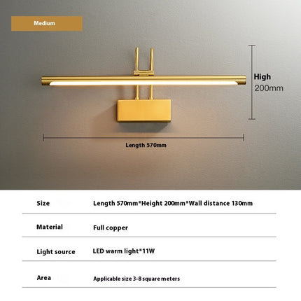 Luxury Copper Picture & Mirror Light – 42cm | Ikeame