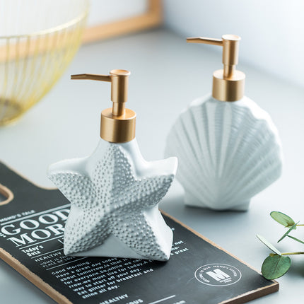 Nordic Ceramic Hand Sanitiser & Soap Dispenser 🐚✨