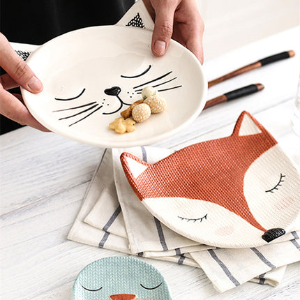 HomeCreativeCeramic Cute Pet Shaped Plate