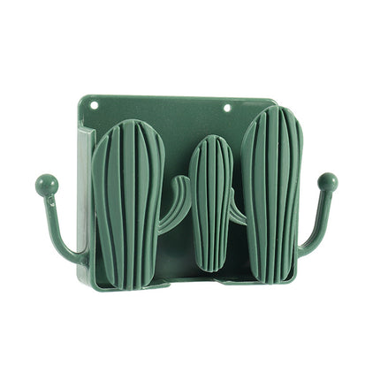 Cactus Wall Hook Shelf | Punch-Free Bathroom Storage Hook