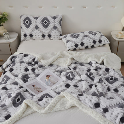 Lambswool Blanket | Bohemian Jacquard Throw