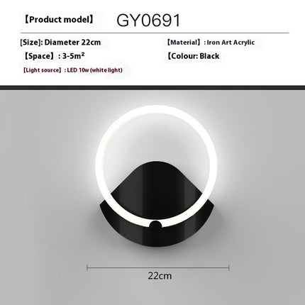 Creative Wall Lamp Simple Modern Bedroom Bedside Lamp