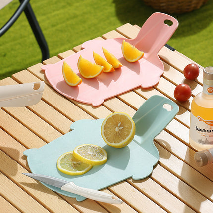 Portable Folding Cutting Board – Plastic | Pink, Green or Khaki