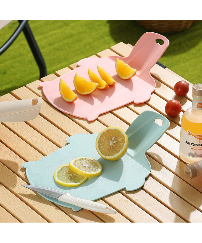 Portable Folding Cutting Board – Plastic | Pink, Green or Khaki