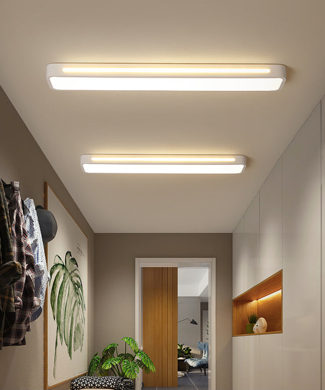 Nordic LED Strip Ceiling Lamp – Aluminium & Acrylic | 2 Sizes
