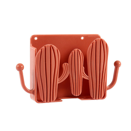 Cactus Wall Hook Shelf | Punch-Free Bathroom Storage Hook