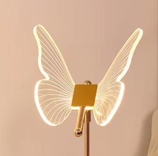 Butterfly Table Lamp – USB Rechargeable or Plug-In | 3-Colour Modern LED