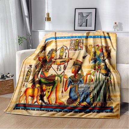 Ancient egypt mysterious symbol 3d digital printing flannel nap blanket wholesale – Trendy & Practical for Daily Living