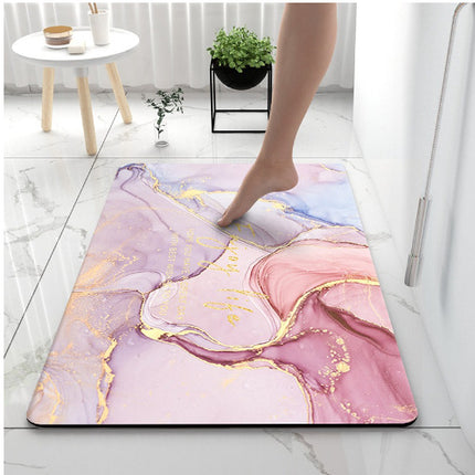 Diatom Mud Absorbent Pad Rectangular Bathroom Floor Mat