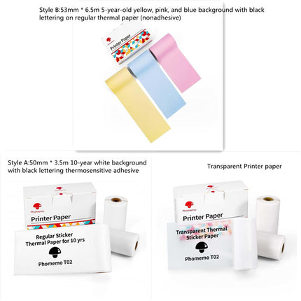 Portable Mini Thermal Label Printer Bluetooth Inkless Pocket Printer