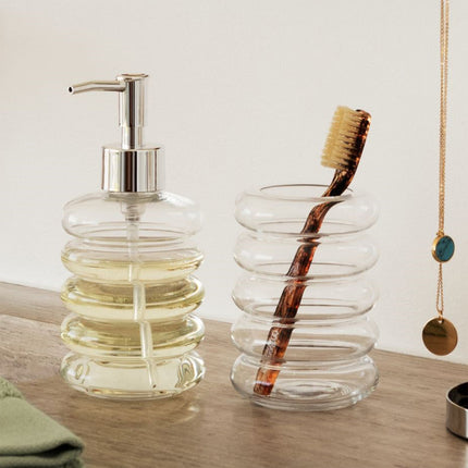 ✨ Glass Soap & Lotion Dispenser – Minimalist Bathroom Pump Bottle (300ml)