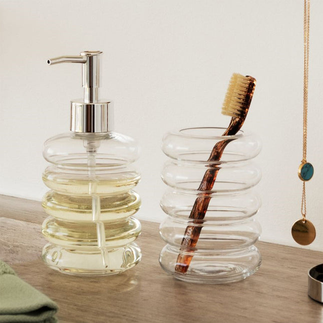 ✨ Glass Soap & Lotion Dispenser – Minimalist Bathroom Pump Bottle (300ml)
