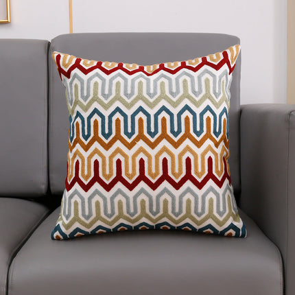 Embroidered Cushion Covers – Blue and Yellow or Rich Reds