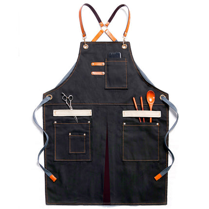 Utility Apron with Pockets – Full Body | Gardening & Kitchen | Yellow, Black, Green, Brick
