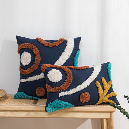 Tufted Colour Block Cushion Cover – Bold Modern Design in 2 Sizes