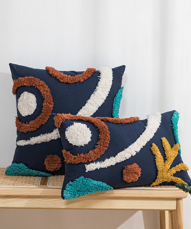 Tufted Colour Block Cushion Cover – Bold Modern Design in 2 Sizes
