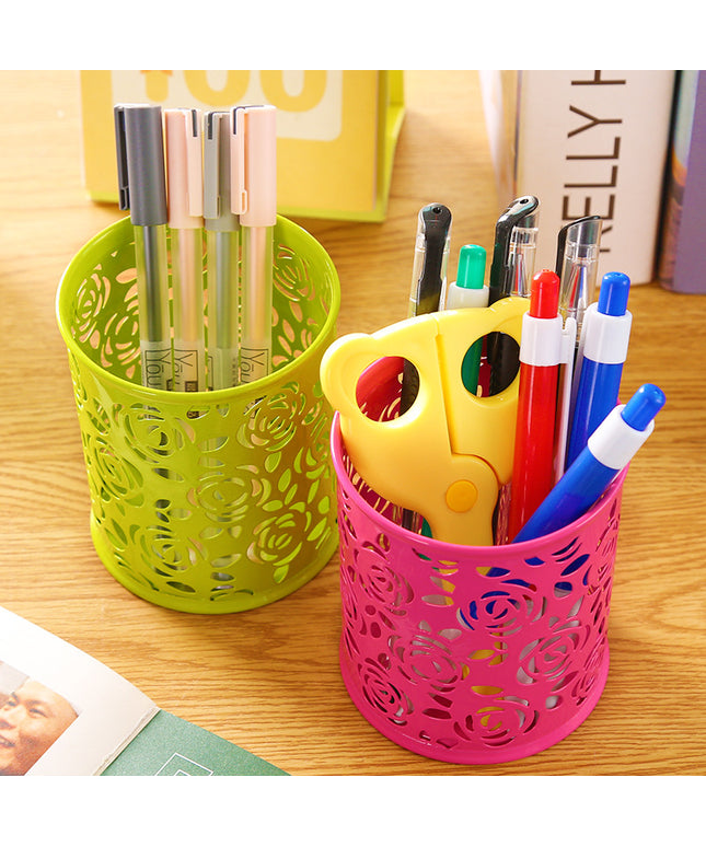 🌈 Colourful Metal Pen Holder – Fun Desk Organiser