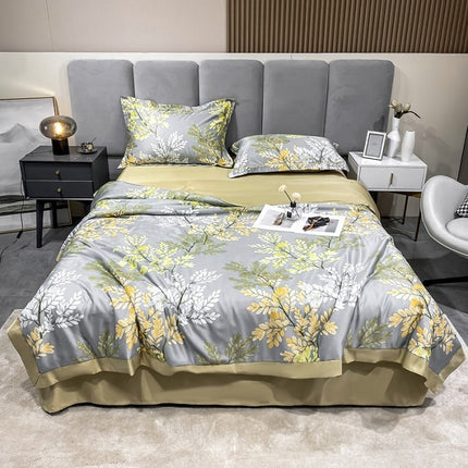 Tencel summer duvet four-piece washed silk – Trendy & Practical for Daily Living