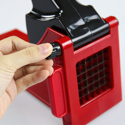 Stainless Steel French Fries Maker – Bold Red, Easy & Fun Frying | Ikeame